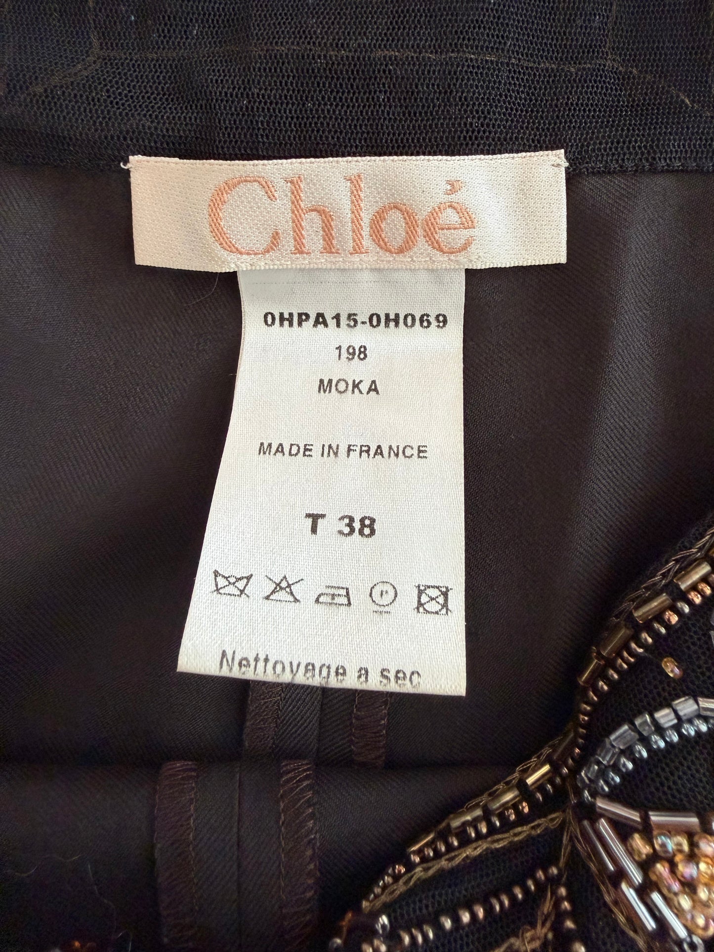 Vintage Chloé F/W 2000 Beaded Waist Trousers