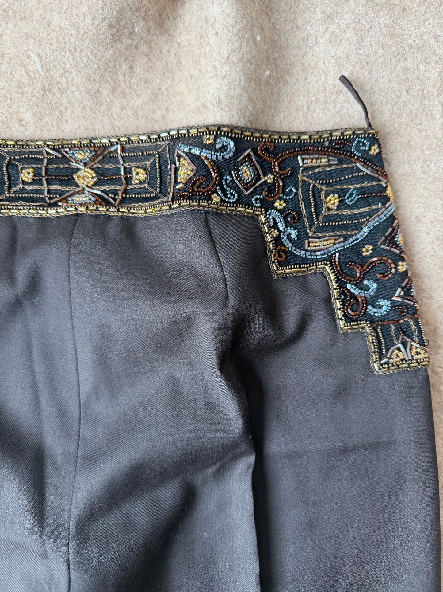 Vintage Chloé F/W 2000 Beaded Waist Trousers