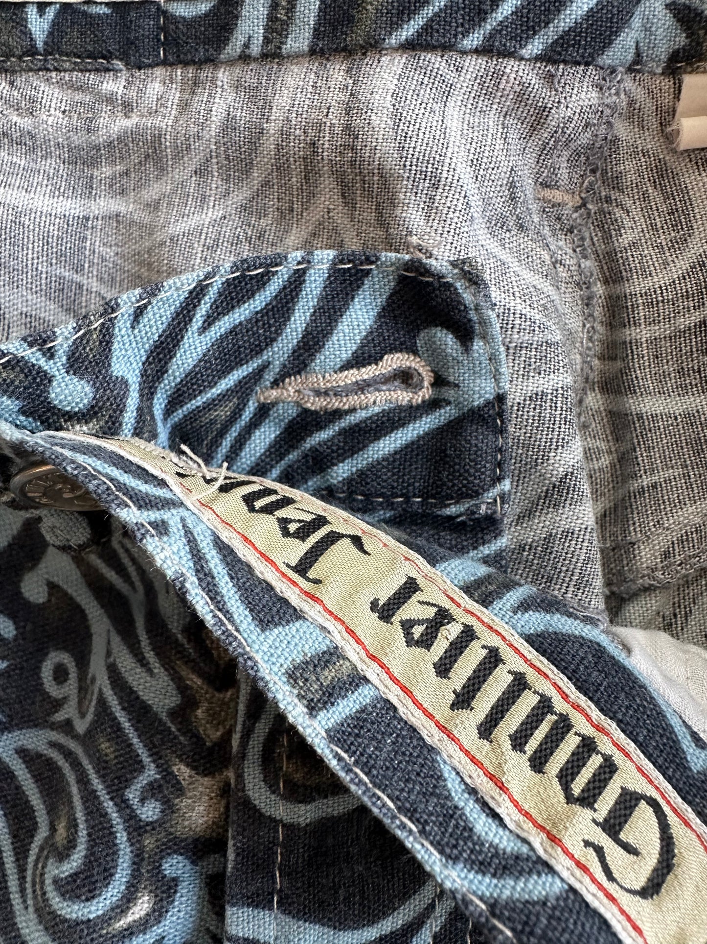 Vintage Gaultier Jeans S/S 1996 Tribal Print Jeans