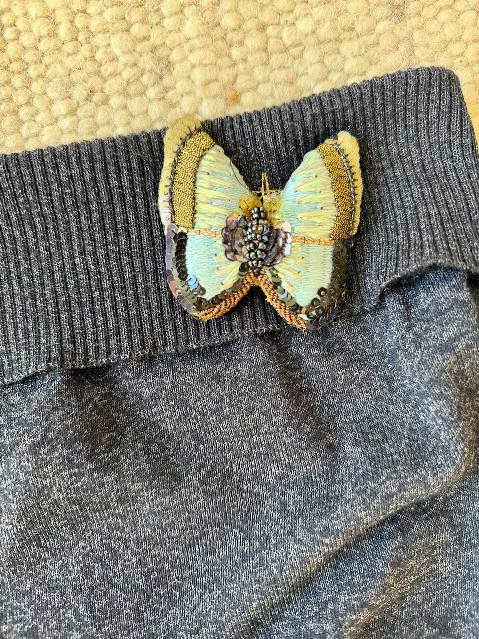 Vintage Chloé F/W 2001 Wool Butterfly Tube Top