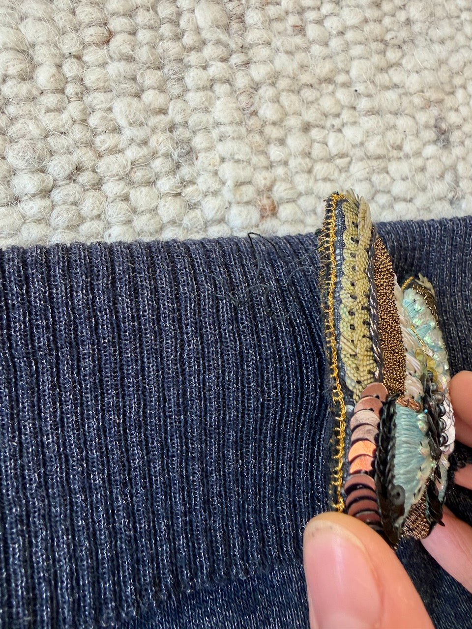 Vintage Chloé F/W 2001 Wool Butterfly Tube Top