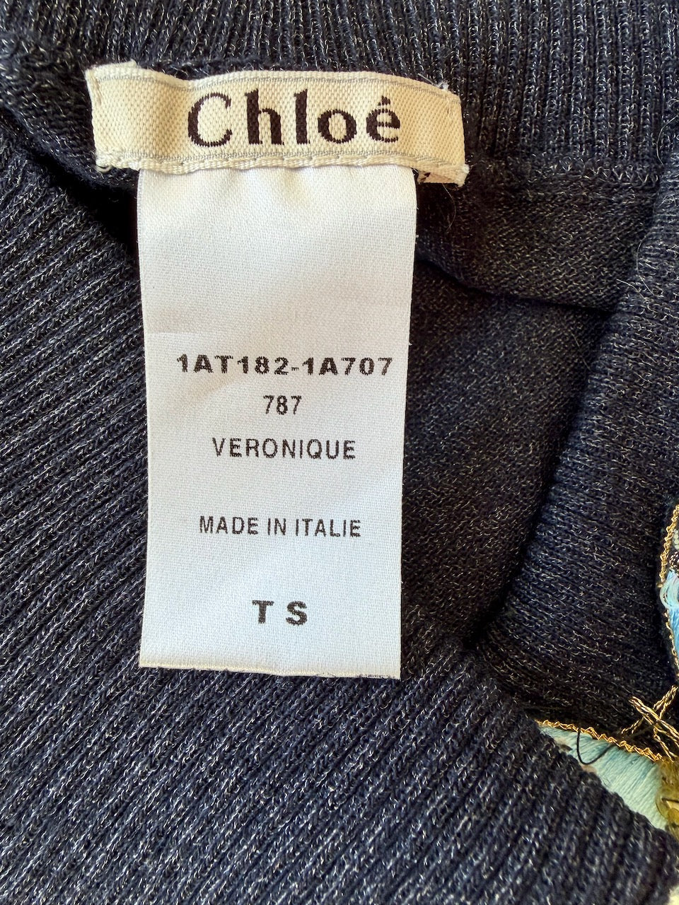 Vintage Chloé F/W 2001 Wool Butterfly Tube Top