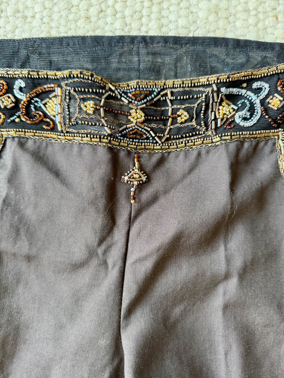 Vintage Chloé F/W 2000 Beaded Waist Trousers