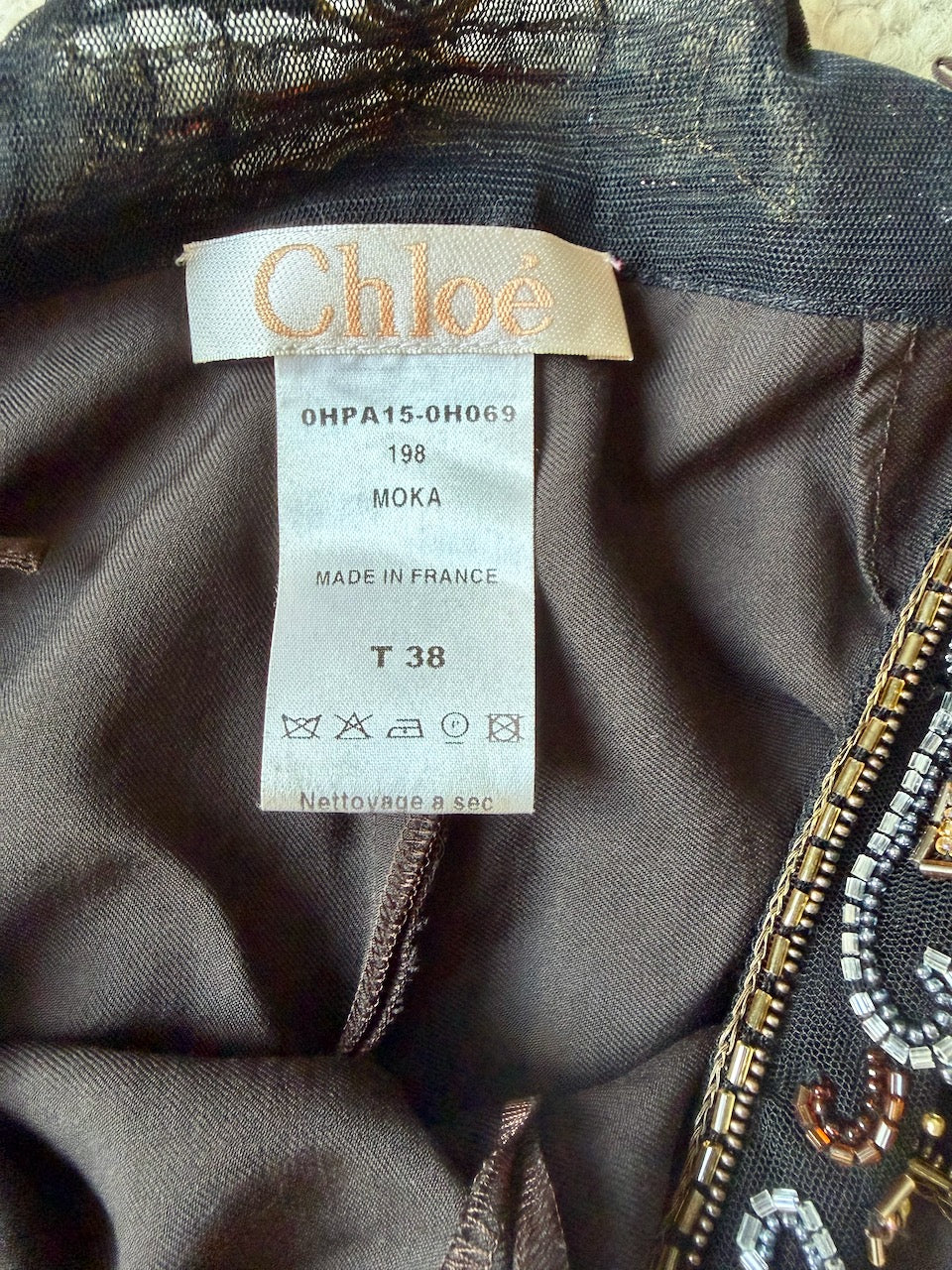 Vintage Chloé F/W 2000 Beaded Waist Trousers