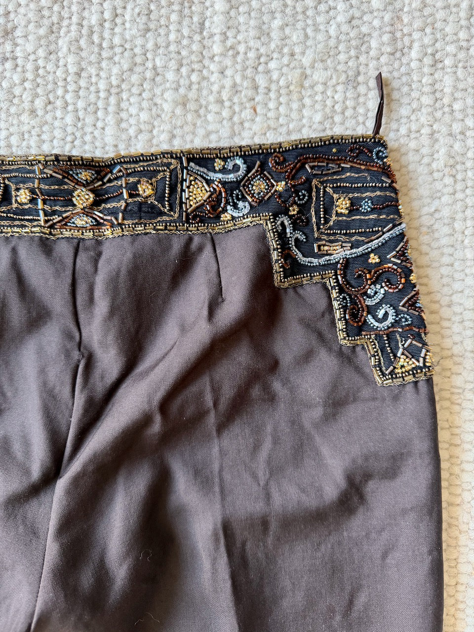 Vintage Chloé F/W 2000 Beaded Waist Trousers