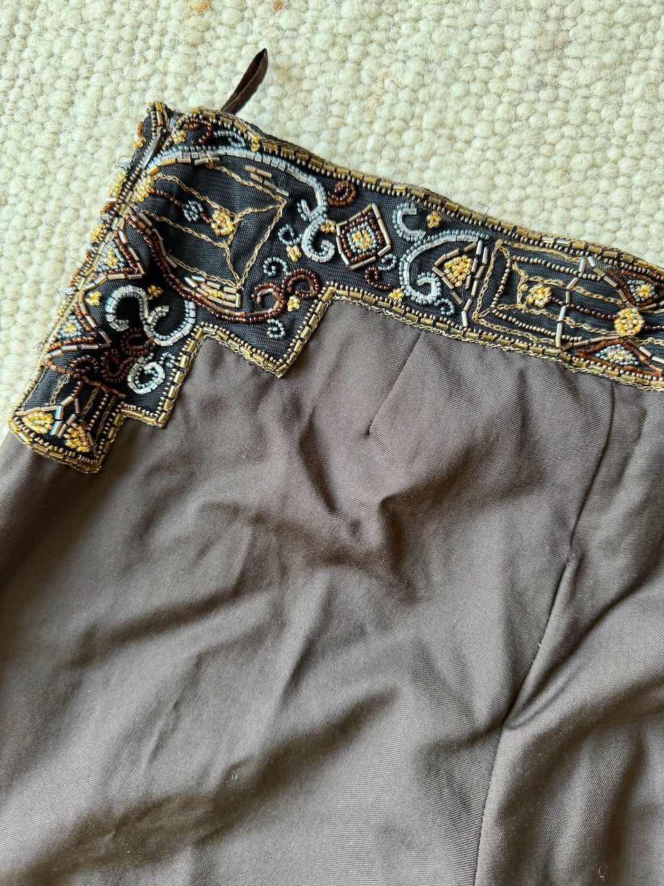 Vintage Chloé F/W 2000 Beaded Waist Trousers