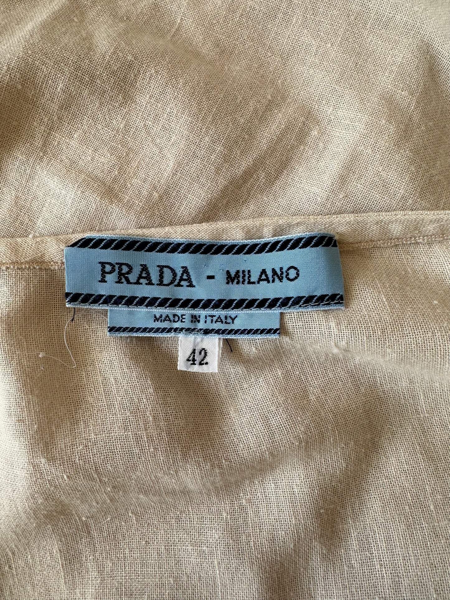 Vintage Prada S/S 1993 Cotton Midi Skirt