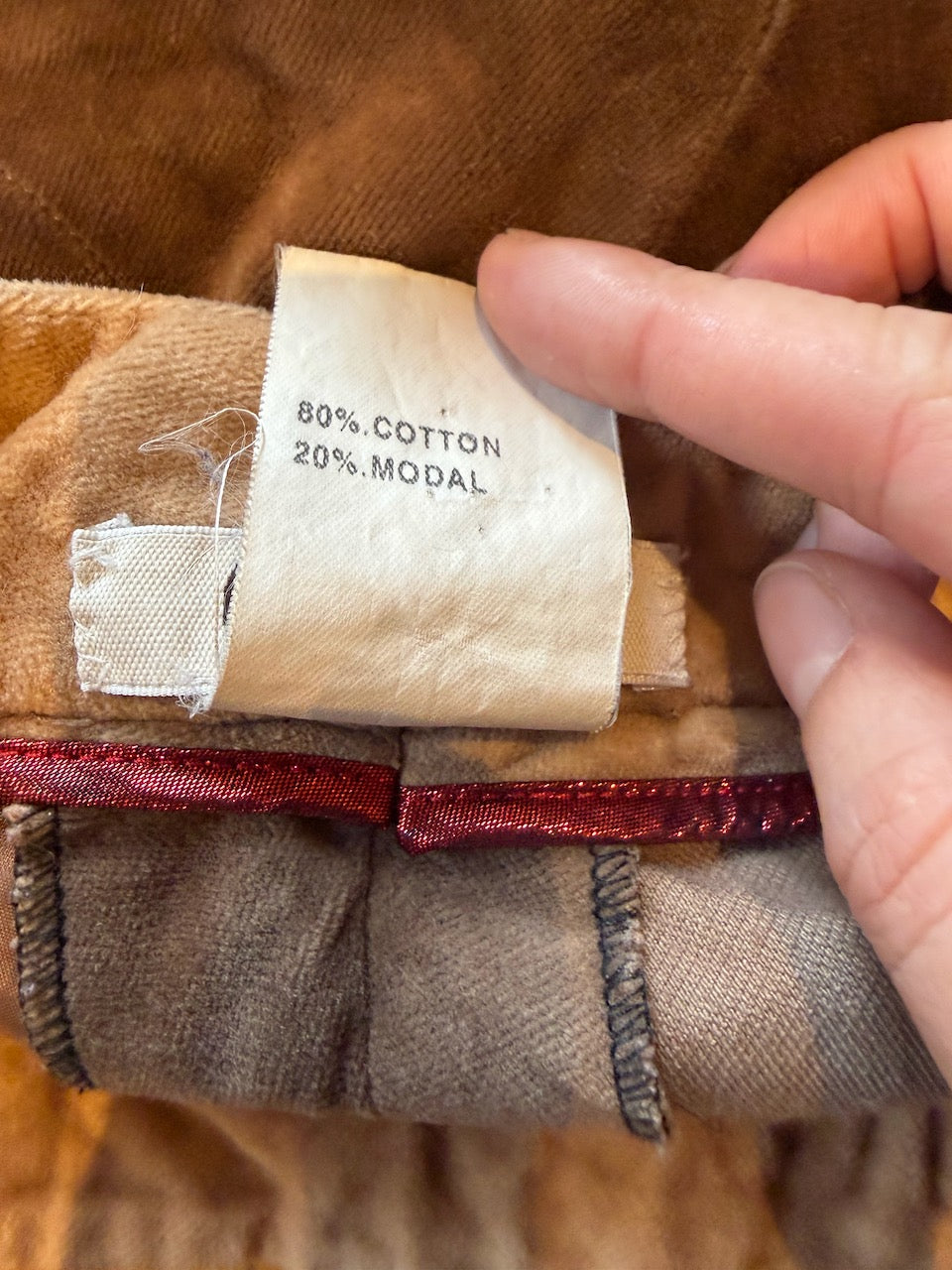 Vintage Chloé F/W 2001 Brown Velvet Trousers