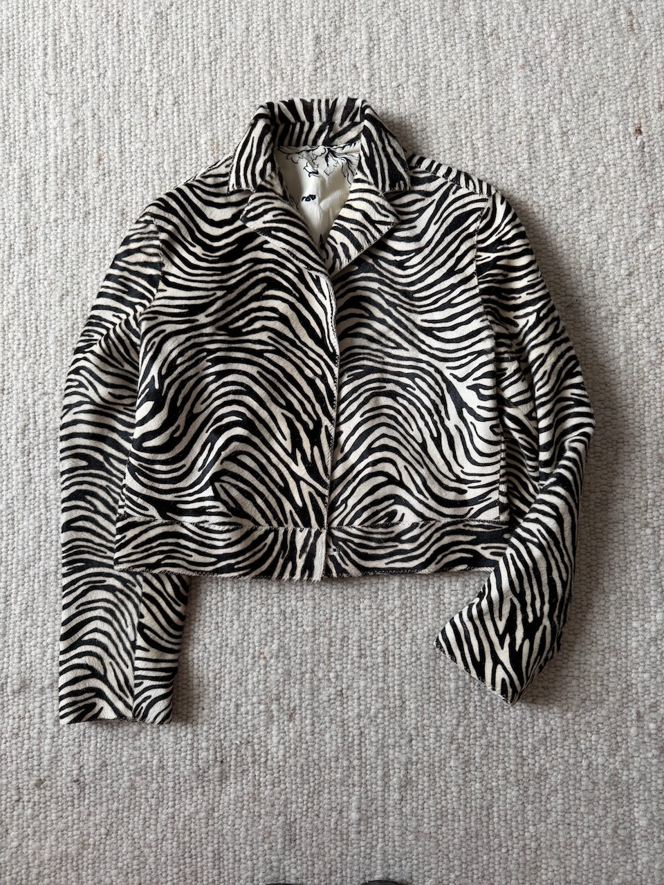 Vintage Marni F/W 1999 Pony Hair Zebra Print Jacket