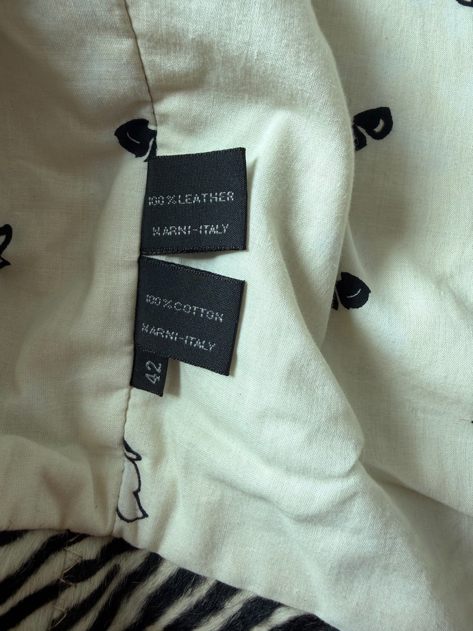 Vintage Marni F/W 1999 Pony Hair Zebra Print Jacket