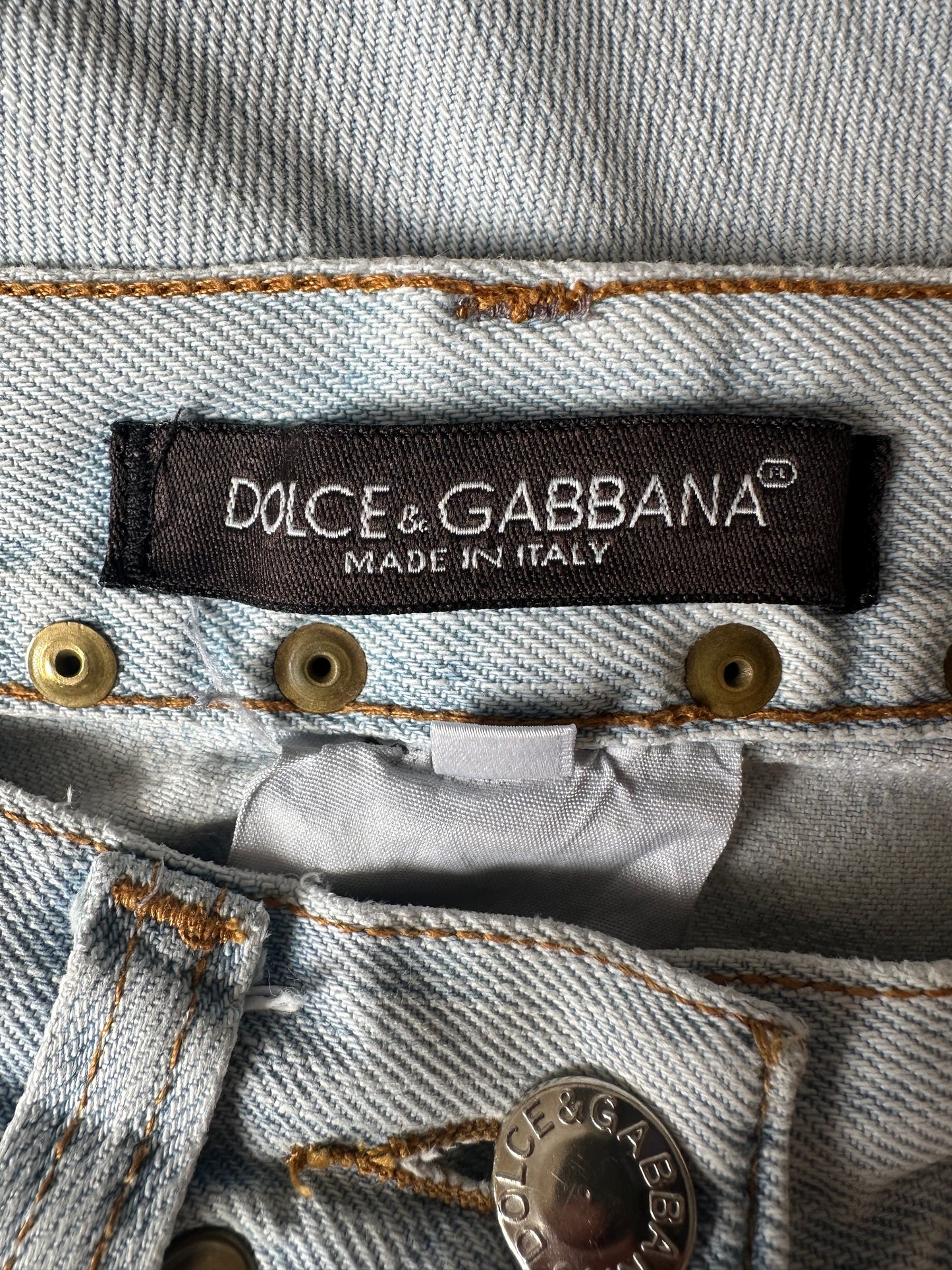 Dolce & Gabbana Embroidered Jeans