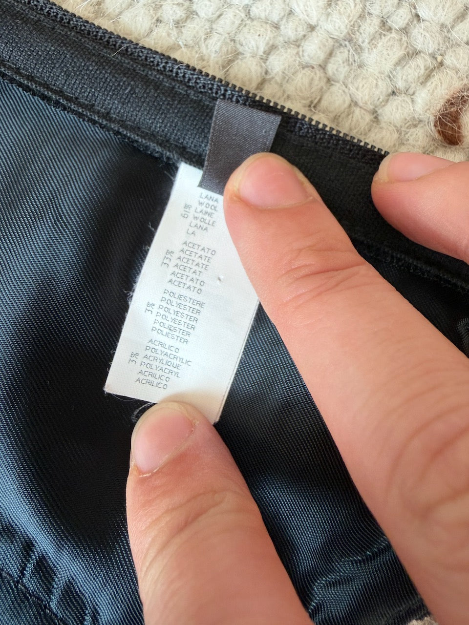 La Perla Black Wool Corset