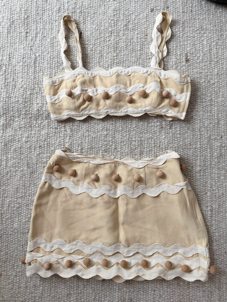 Vintage Moschino Cheap & Chic 1994 'Nature Friendly' Skirt and Top