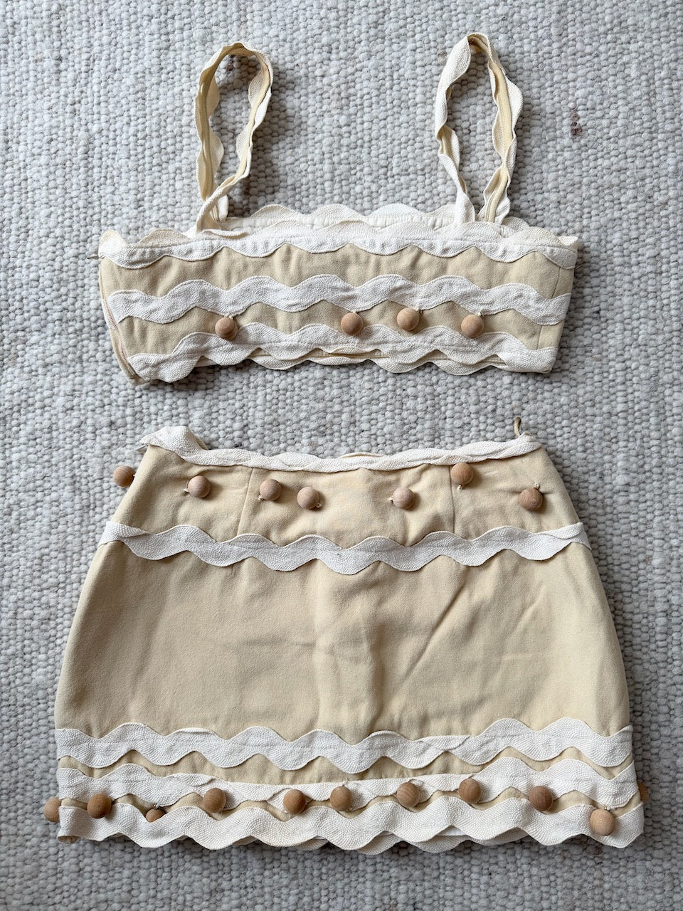 Vintage Moschino Cheap & Chic 1994 'Nature Friendly' Skirt and Top