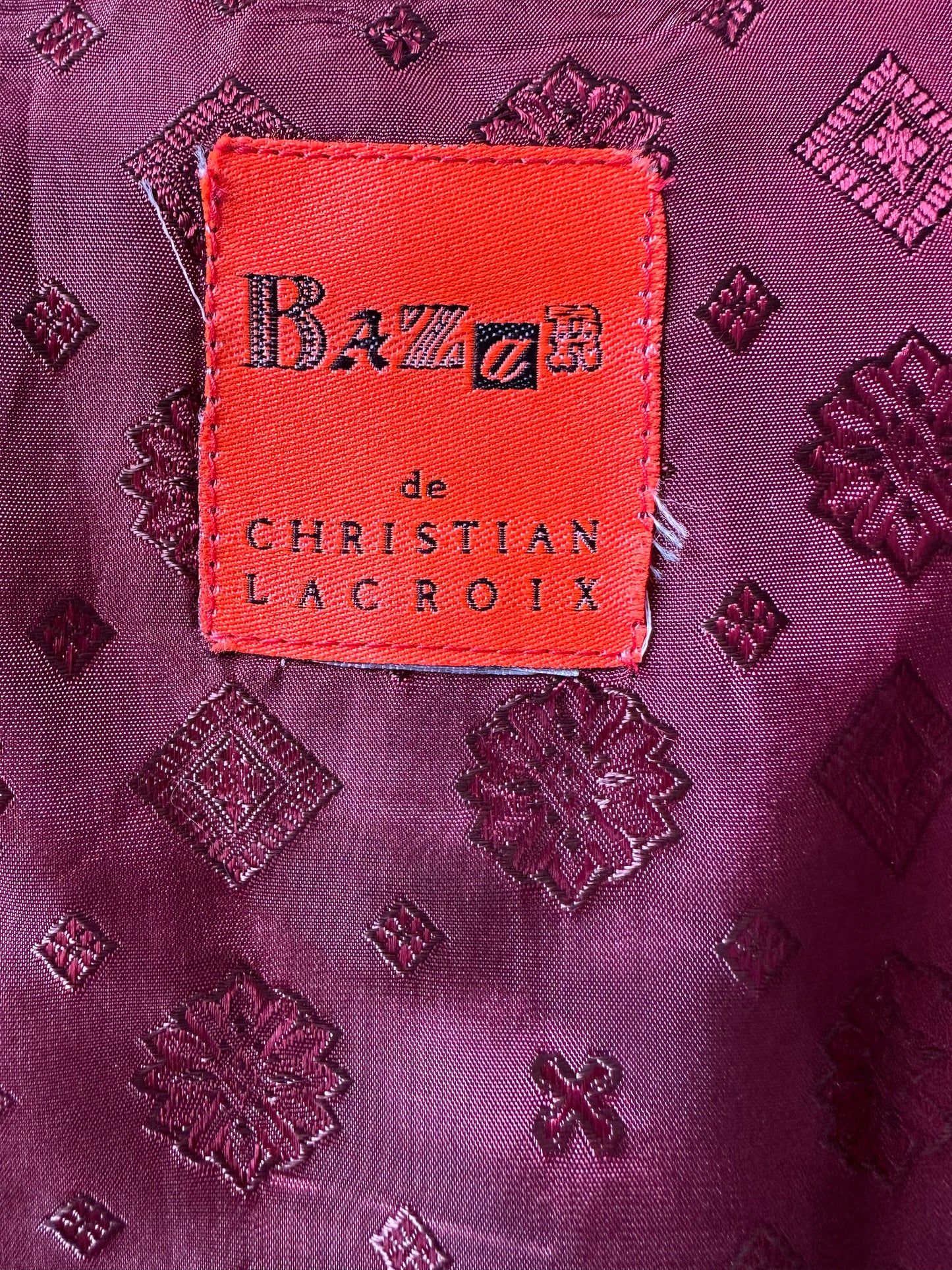 Vintage Christian Lacroix Bazar Brocade Waistcoat