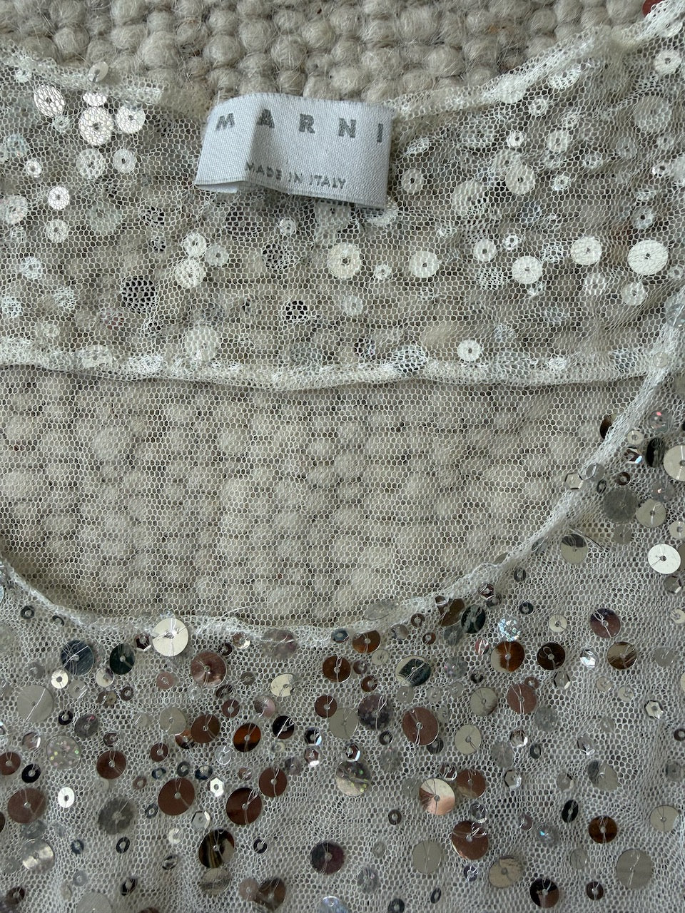 Vintage Marni Sequin and Mesh Top