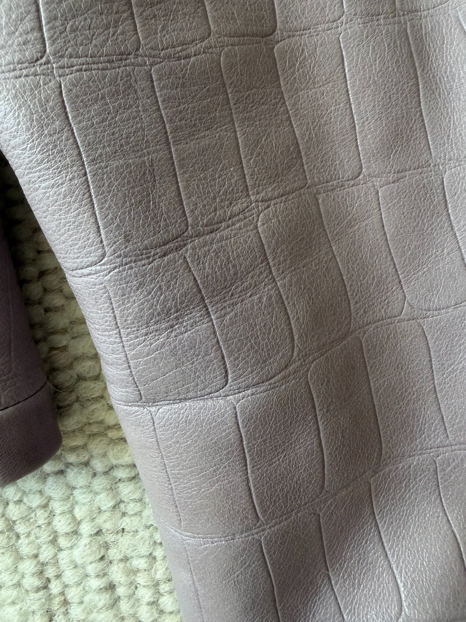 Vintage Giorgio Armani F/W 2000 Purple Leather Jacket