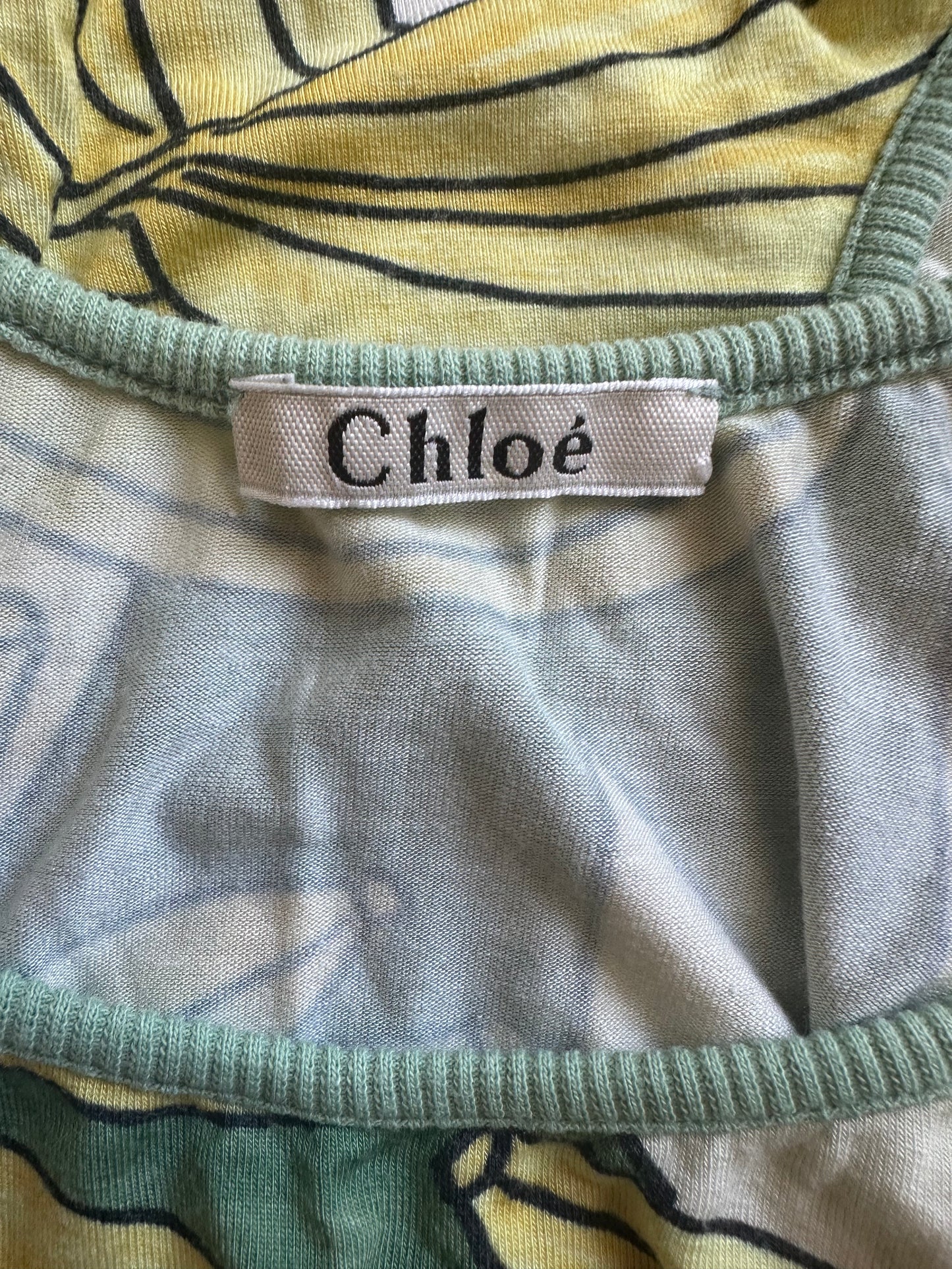 Vintage Chloé S/S 2004 Banana Print Top