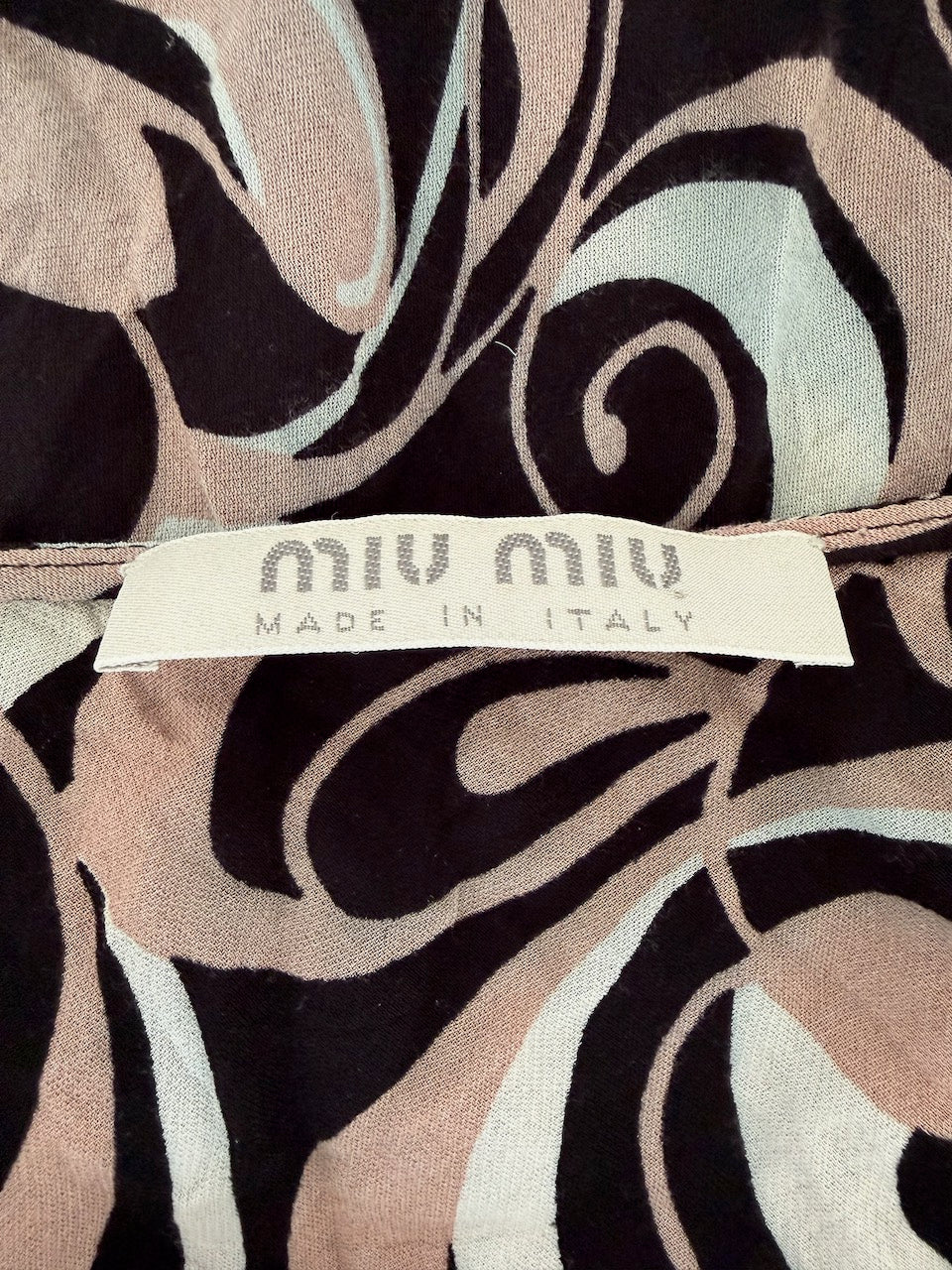 Vintage Miu Miu F/W 2000 Abstract Printed Skirt