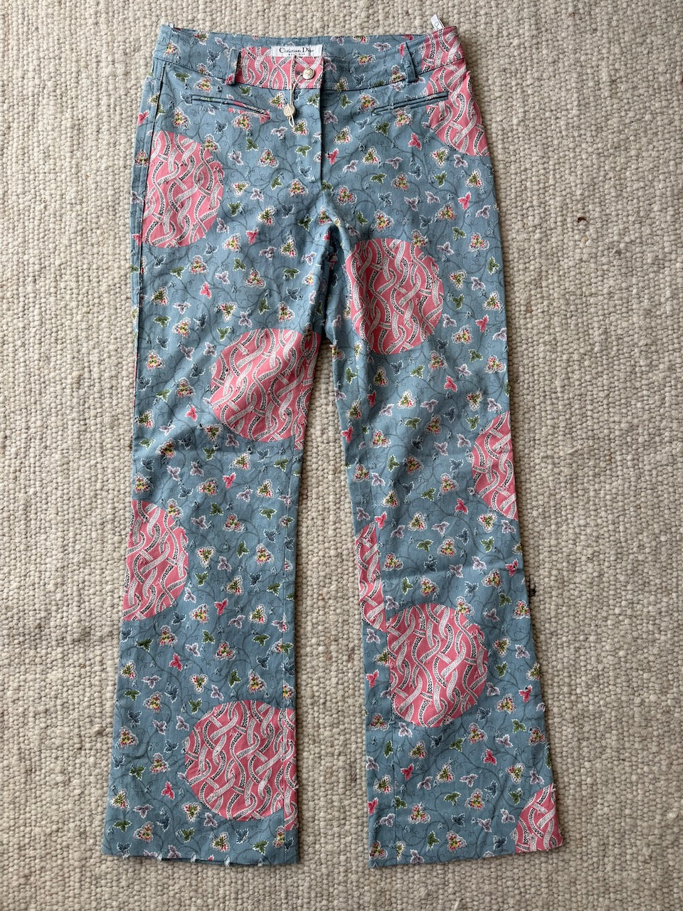 Vintage Christian Dior S/S 2003 Floral Jeans