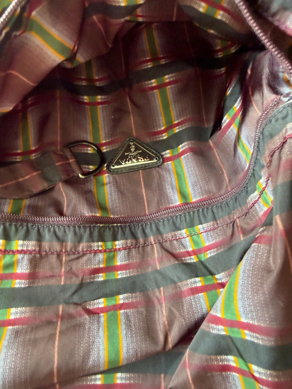 Vintage Prada S/S 2004 Purple Plaid Trench Coat