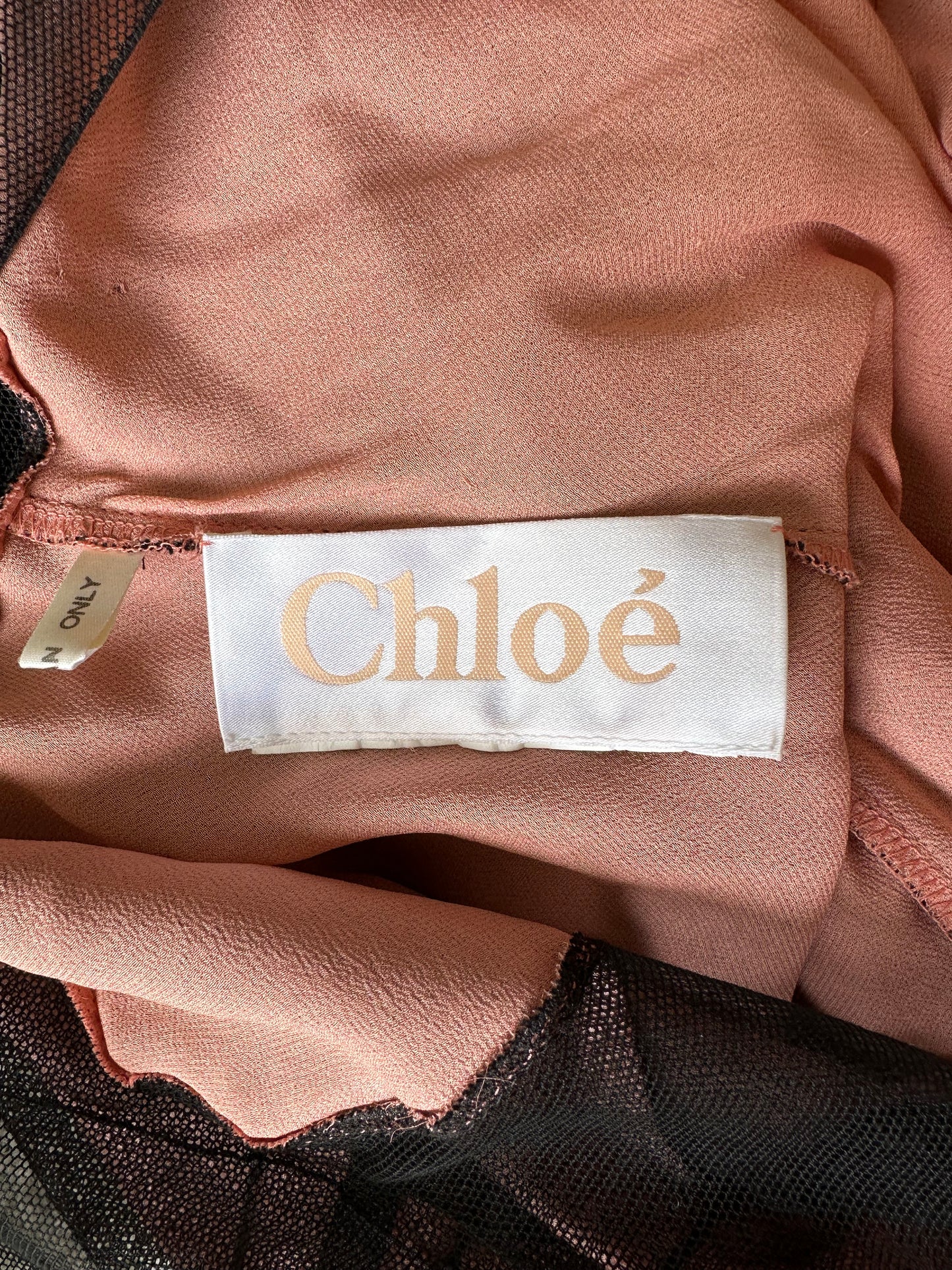 Vintage Chloé F/W 1998 Tulle and Silk Dress