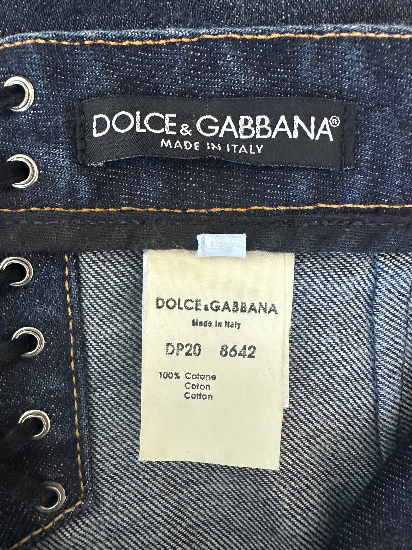 Vintage Dolce & Gabbana S/S 2003 Button Jeans