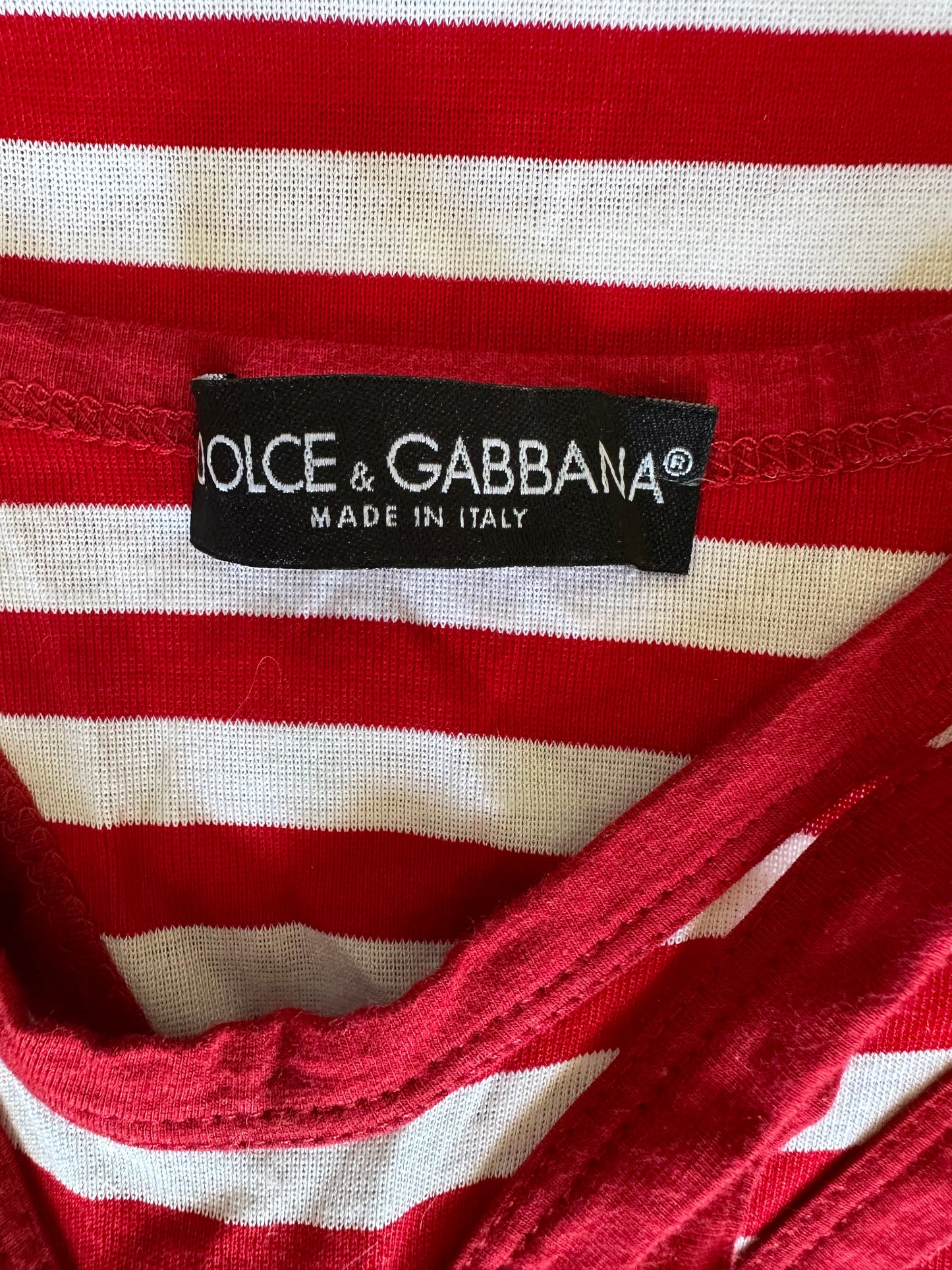 Vintage Dolce & Gabbana S/S 2003 Unique Striped Tank Top