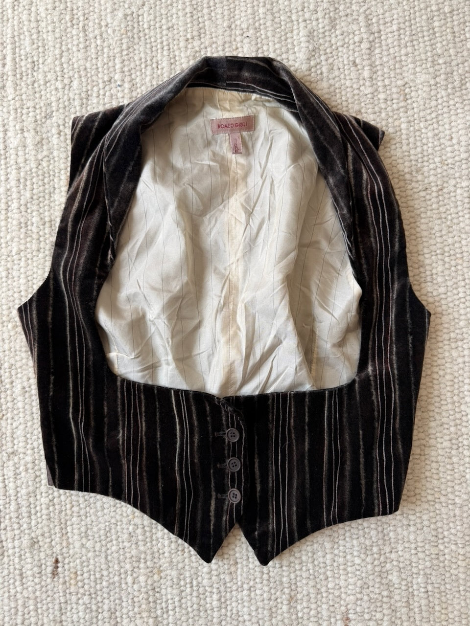 Vintage Romeo Gigli Velvet Waistcoat