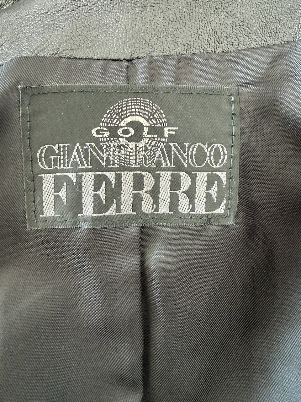 Vintage Gianfranco Ferré Black Leather Jacket