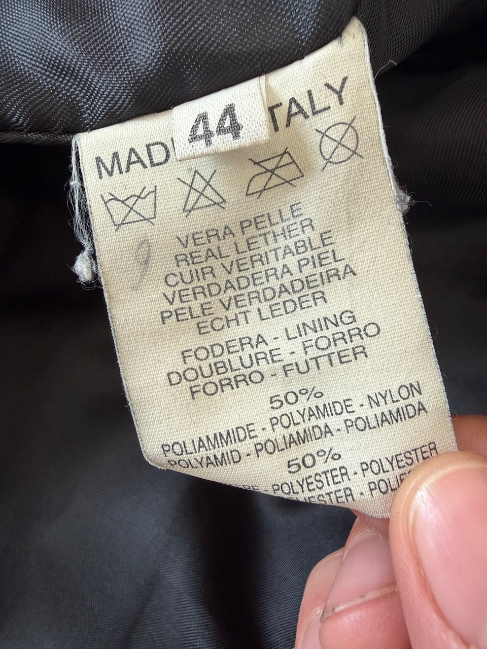 Vintage Gianfranco Ferré Black Leather Jacket
