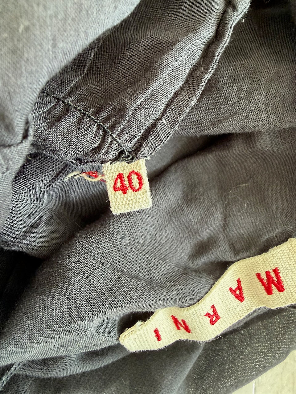 Vintage Marni S/S 2006 Black Cotton Dress