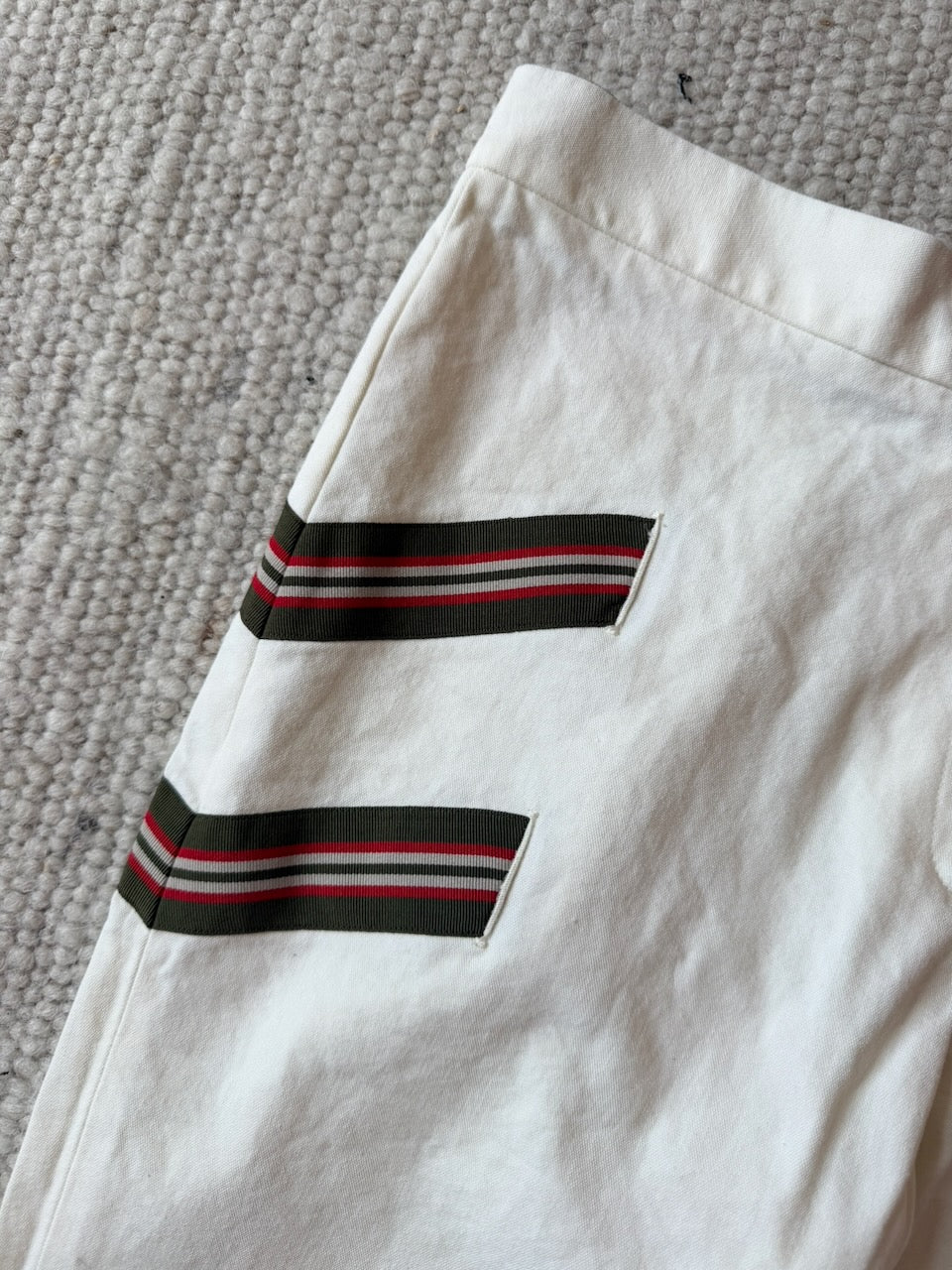 Vintage Chloé F/W 2000 White Cotton Trousers