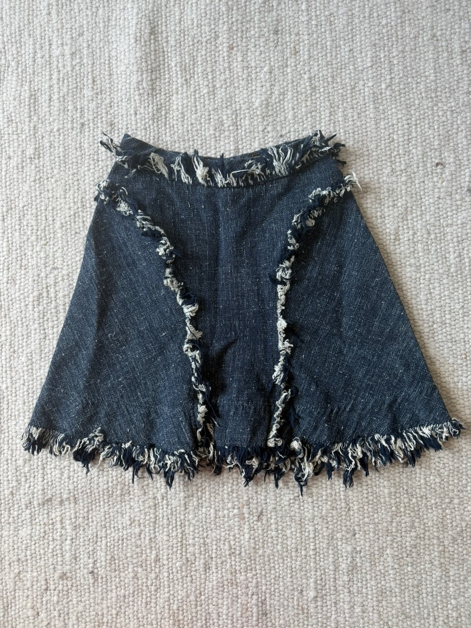 Vintage Vivienne Westwood Anglomania Frayed Denim Skirt