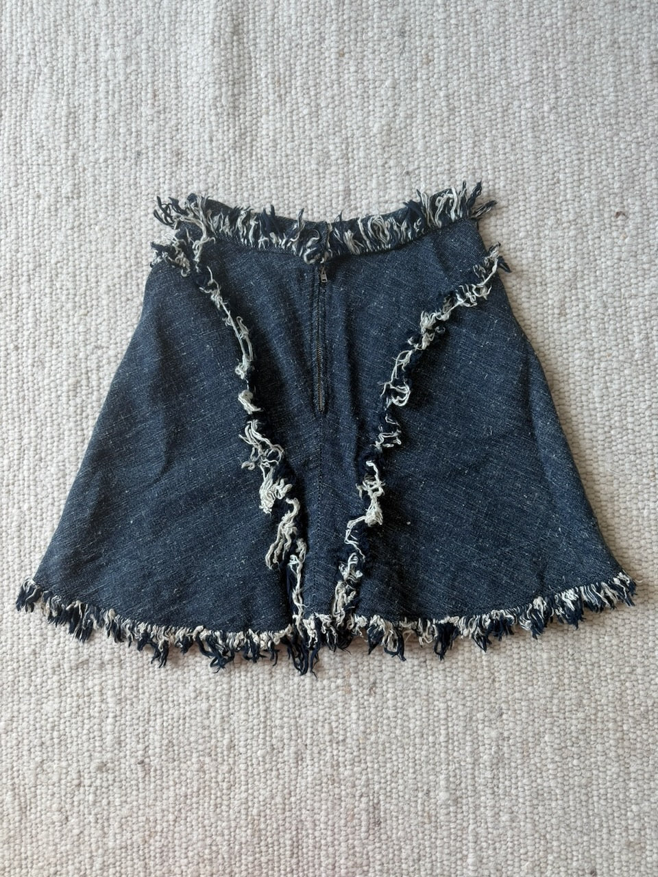 Vintage Vivienne Westwood Anglomania Frayed Denim Skirt