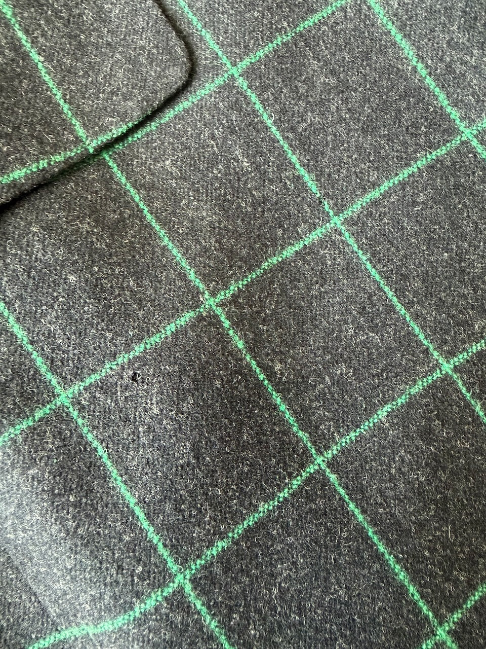 Vintage Chloé F/W 1998 Green Check Wool Coat