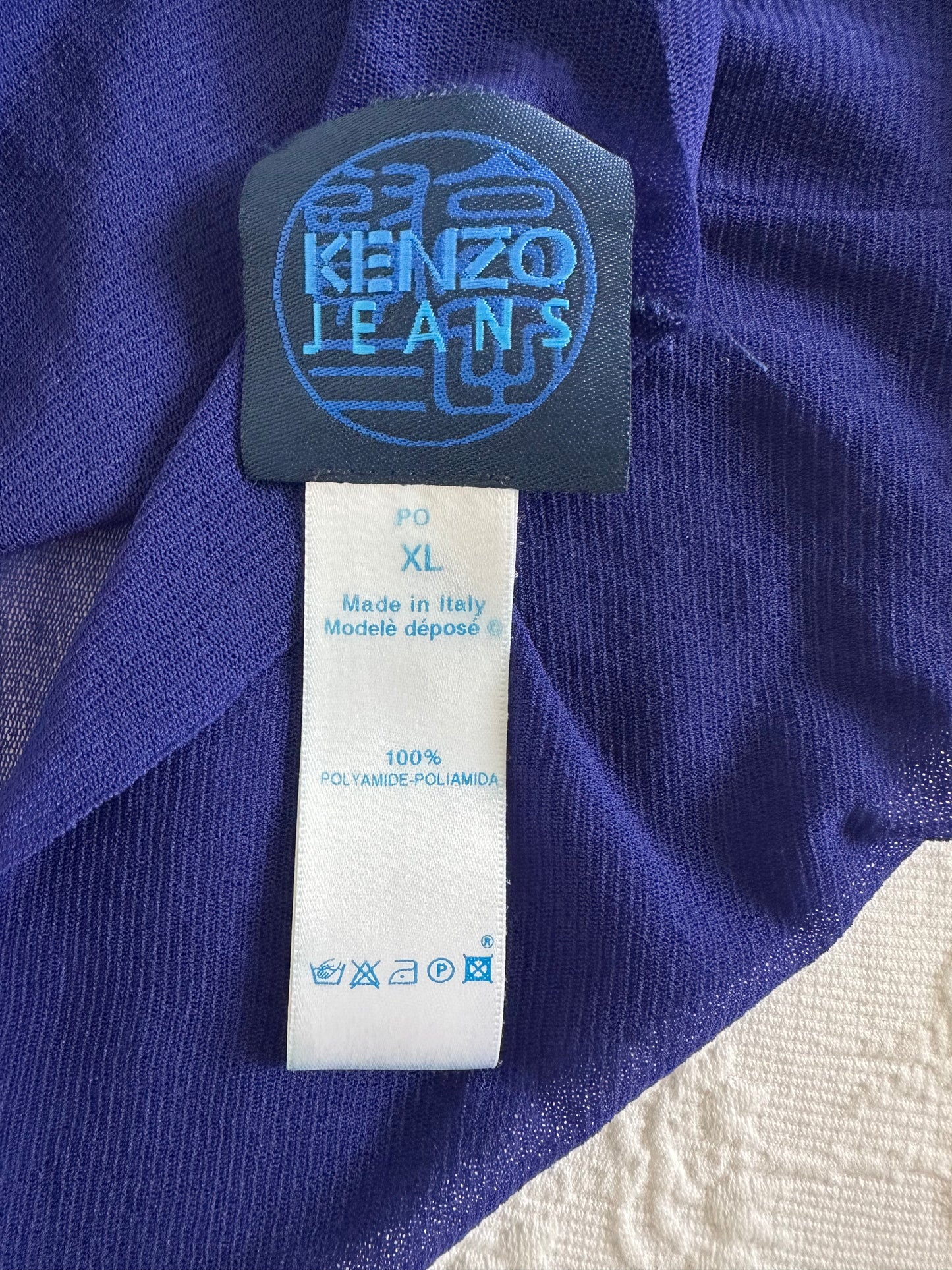 Vintage Kenzo Jeans Elephant Mesh Top