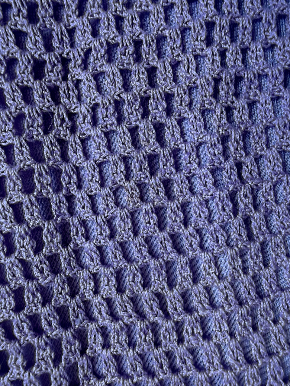 Vintage Alberta Ferretti Purple Crochet Maxi Skirt