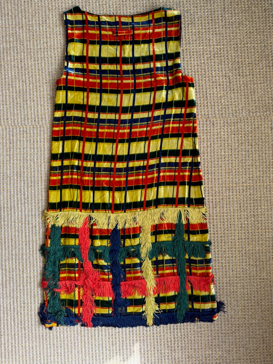 Vintage Jean Paul Gaultier F/W 1997 Tartan Velvet Dress