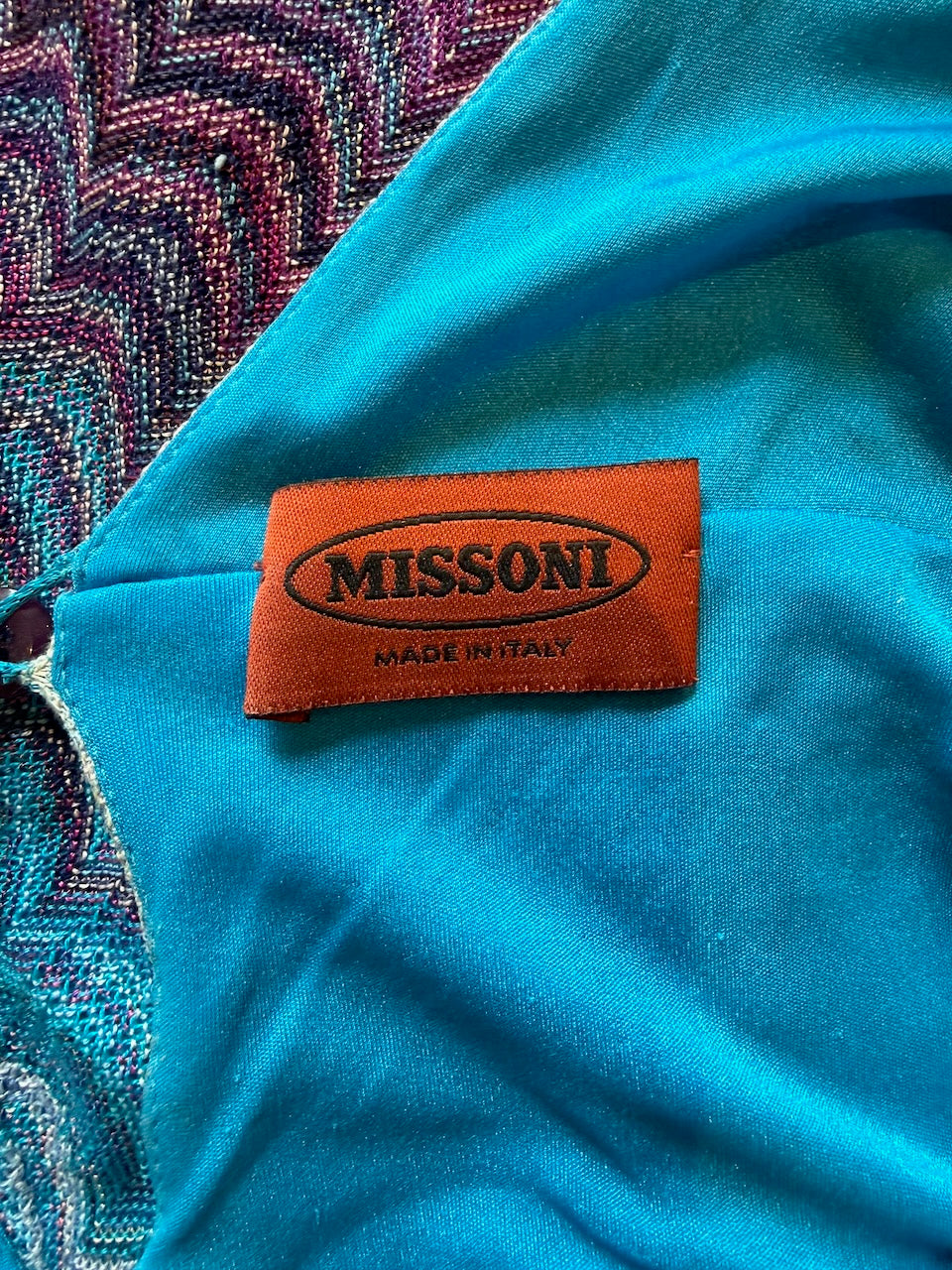 Vintage Missoni Blue Ombré Dress
