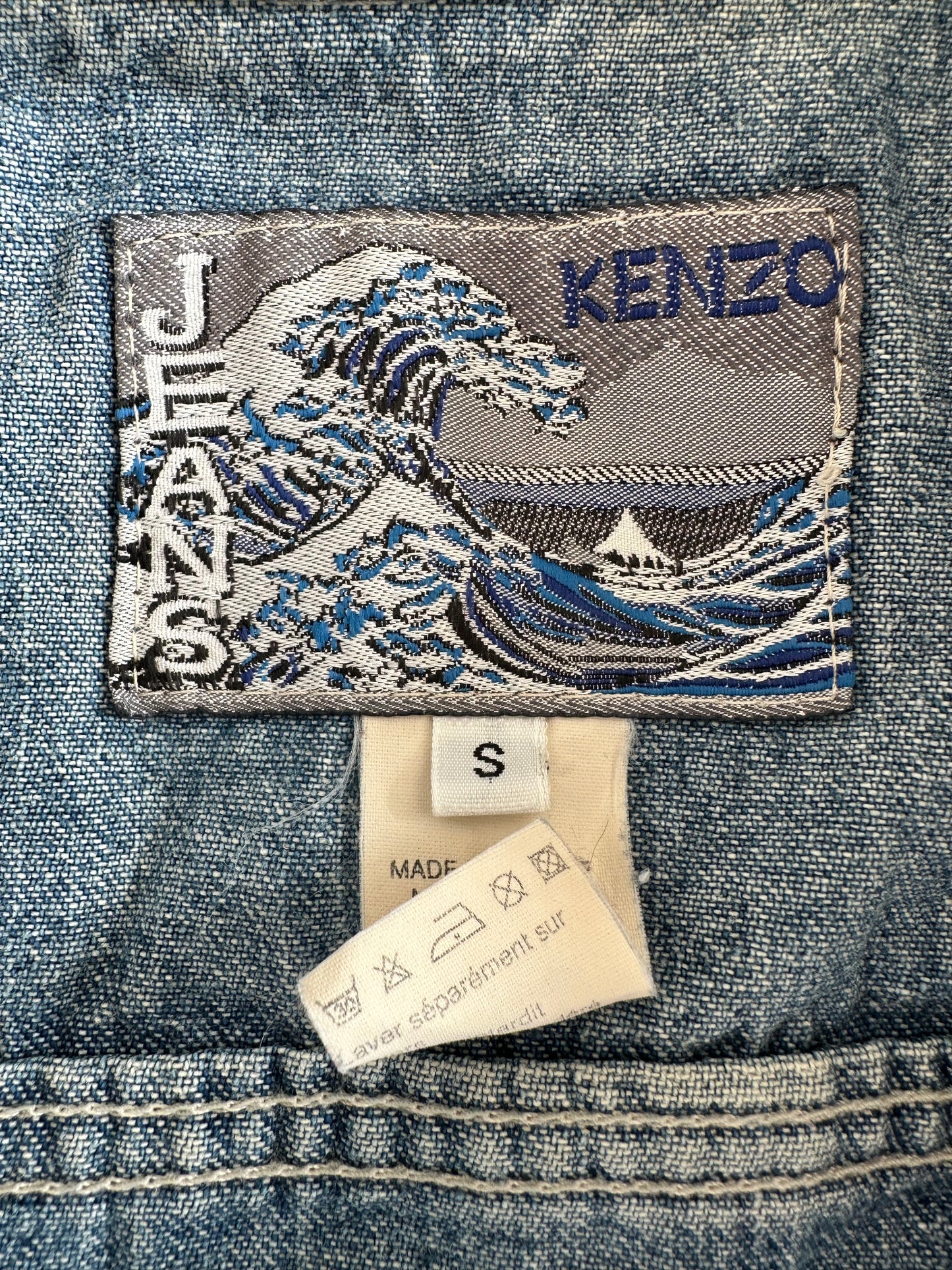 Vintage Kenzo Jeans Denim Gilet