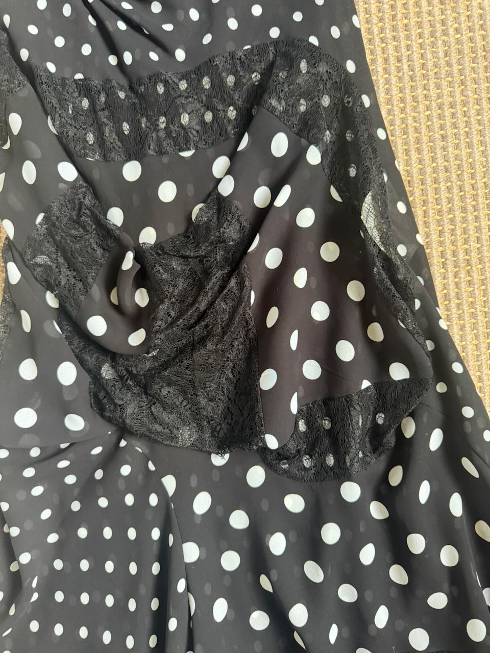 Comme des Garcons 2009 Black and White Polka Dot Dress