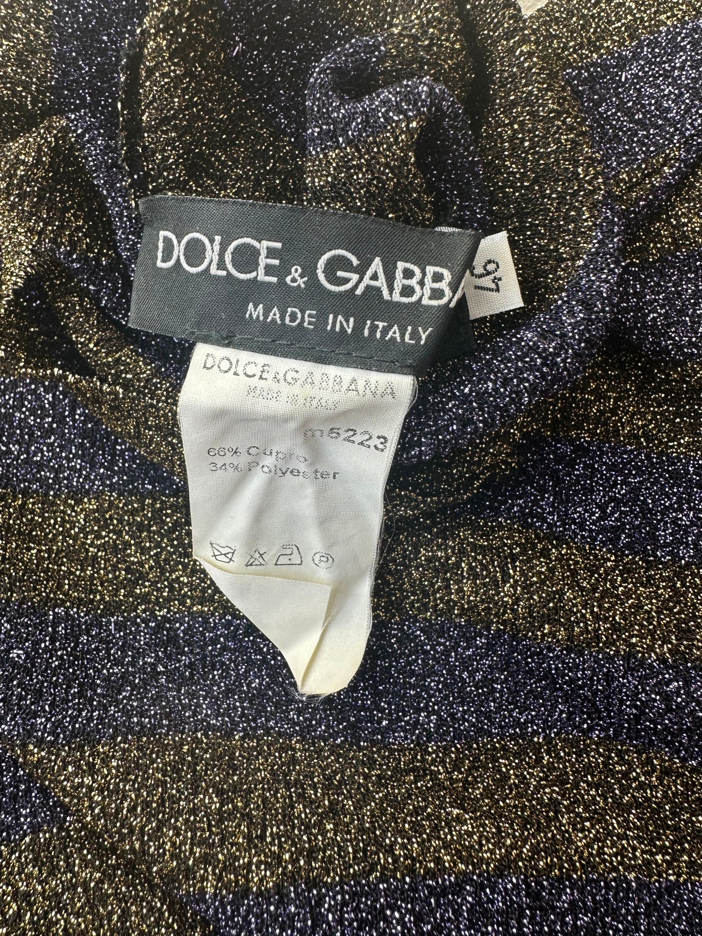 Vintage Dolce & Gabbana F/W 2000 Sparkly Turtleneck