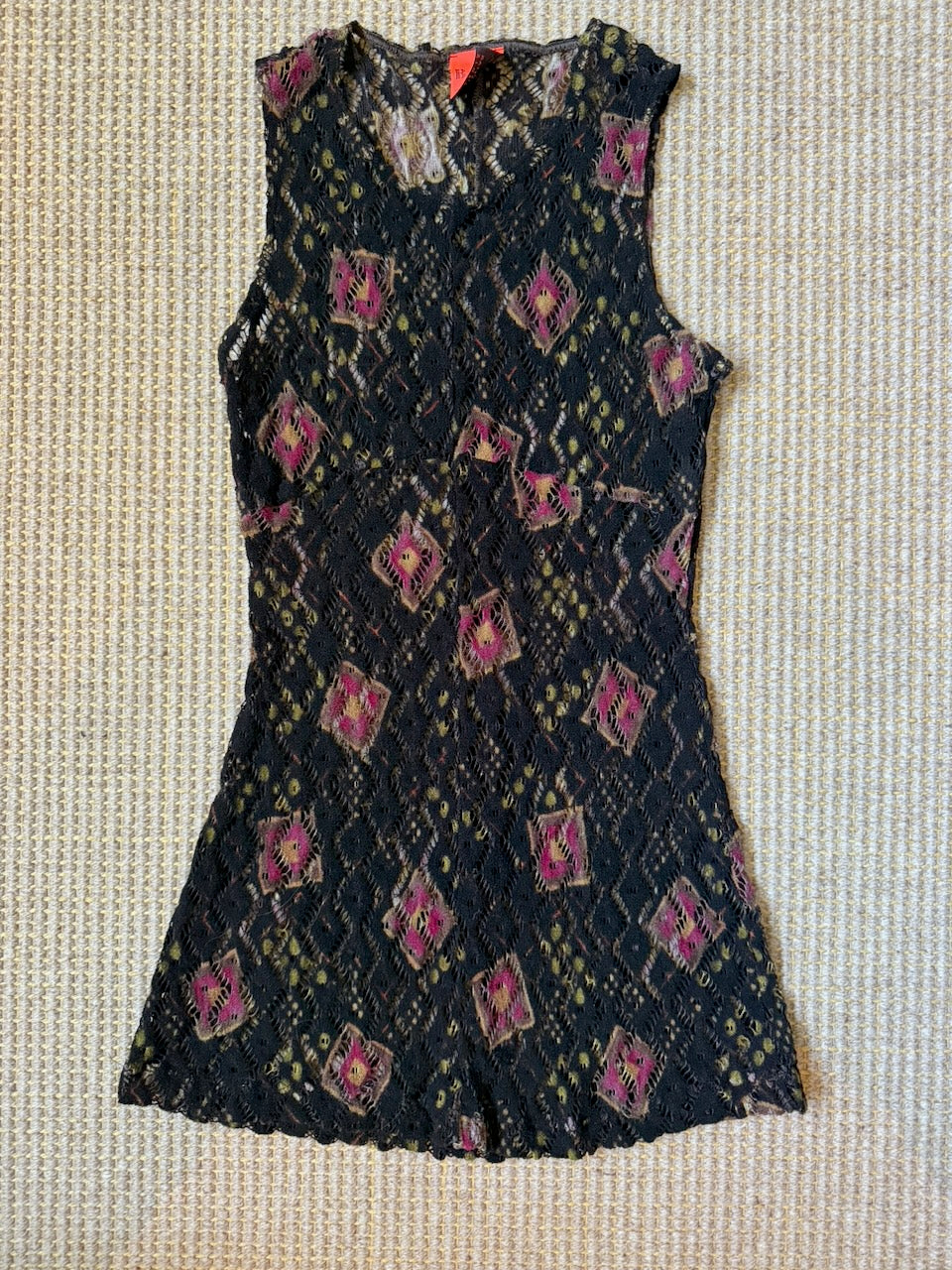 Vintage Christian Lacroix Bazar F/W 1996 Black Lace Dress
