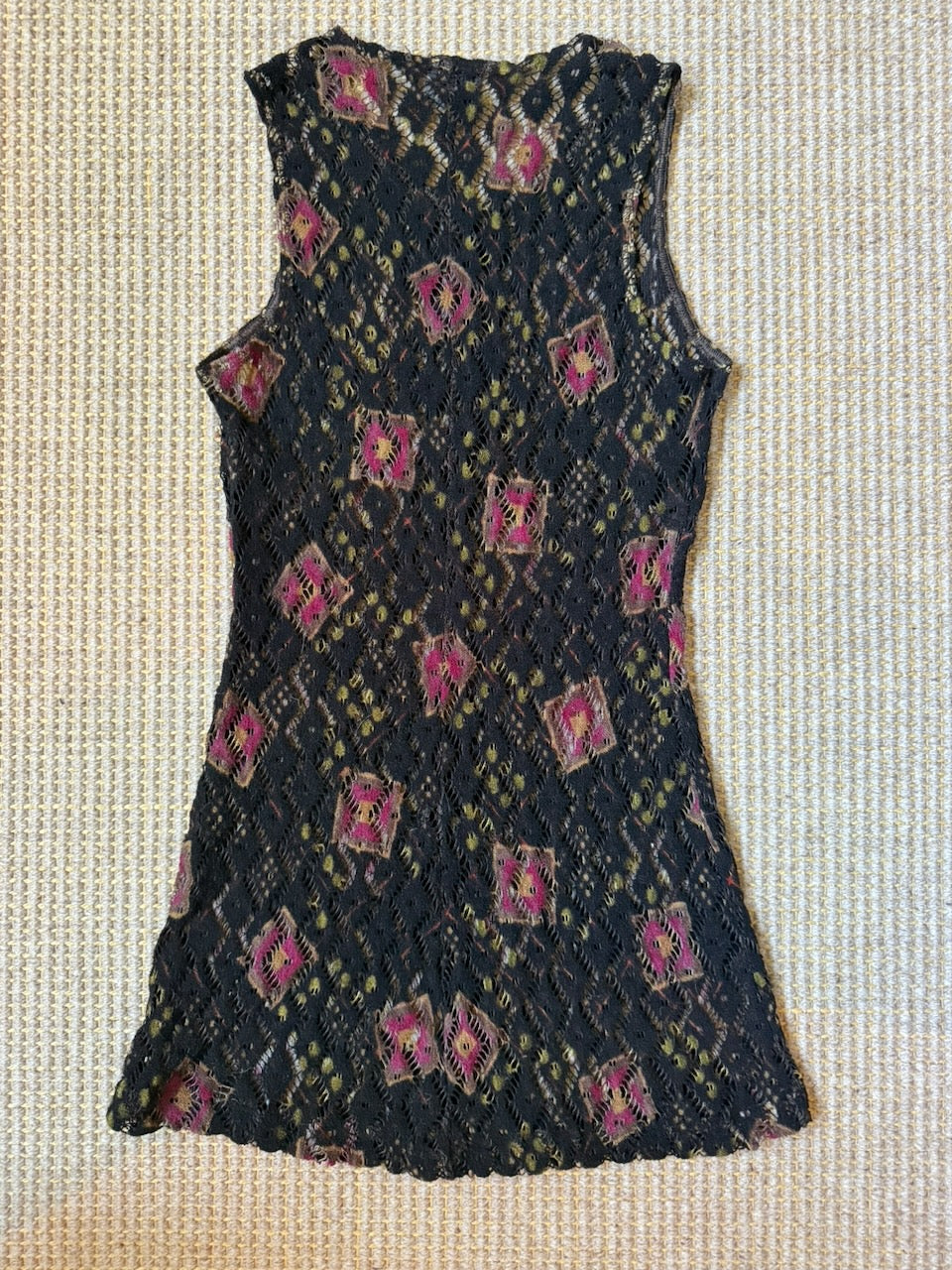 Vintage Christian Lacroix Bazar F/W 1996 Black Lace Dress