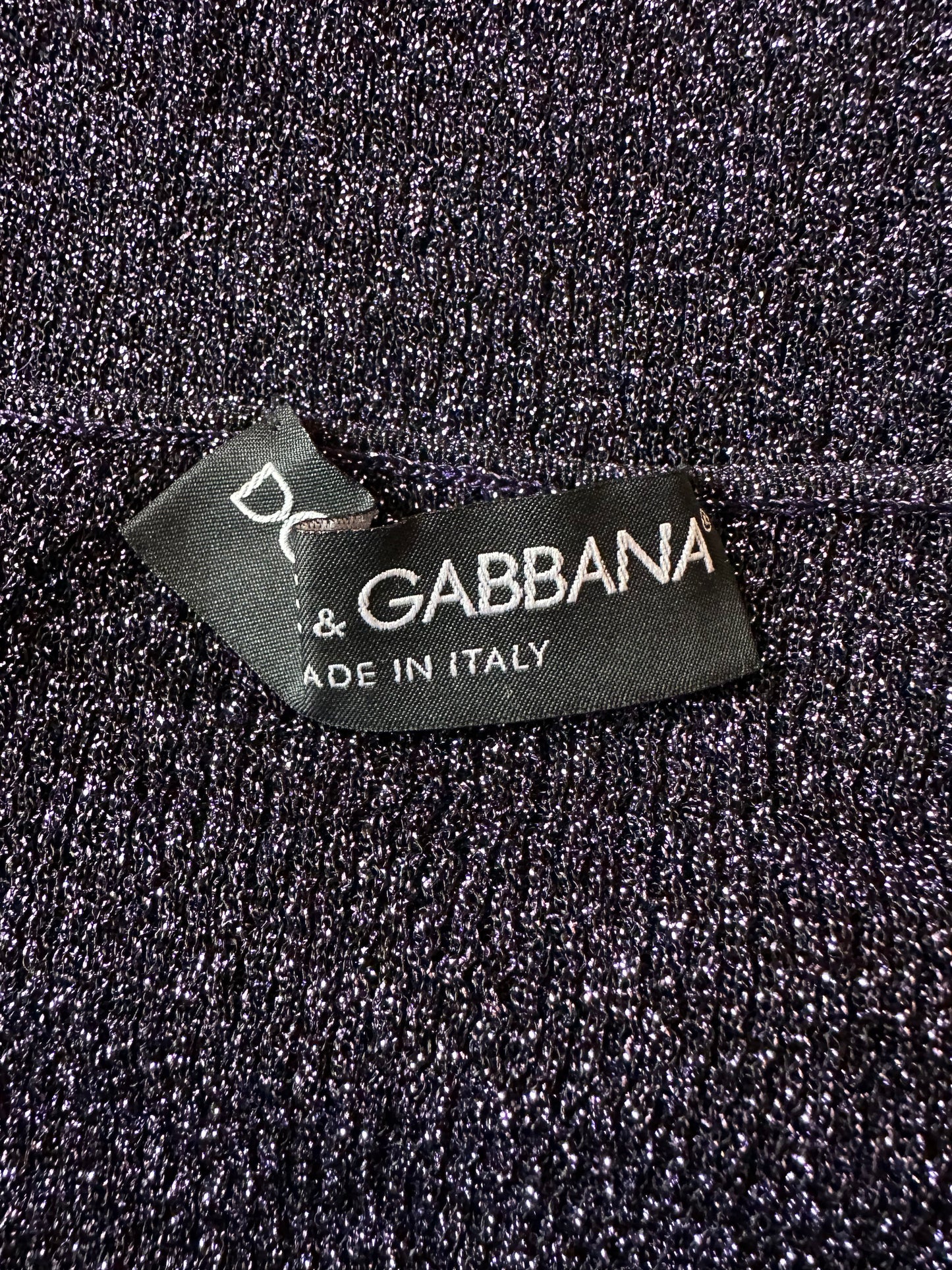 Vintage Dolce & Gabbana F/W 2000 Sparkly Purple Vest