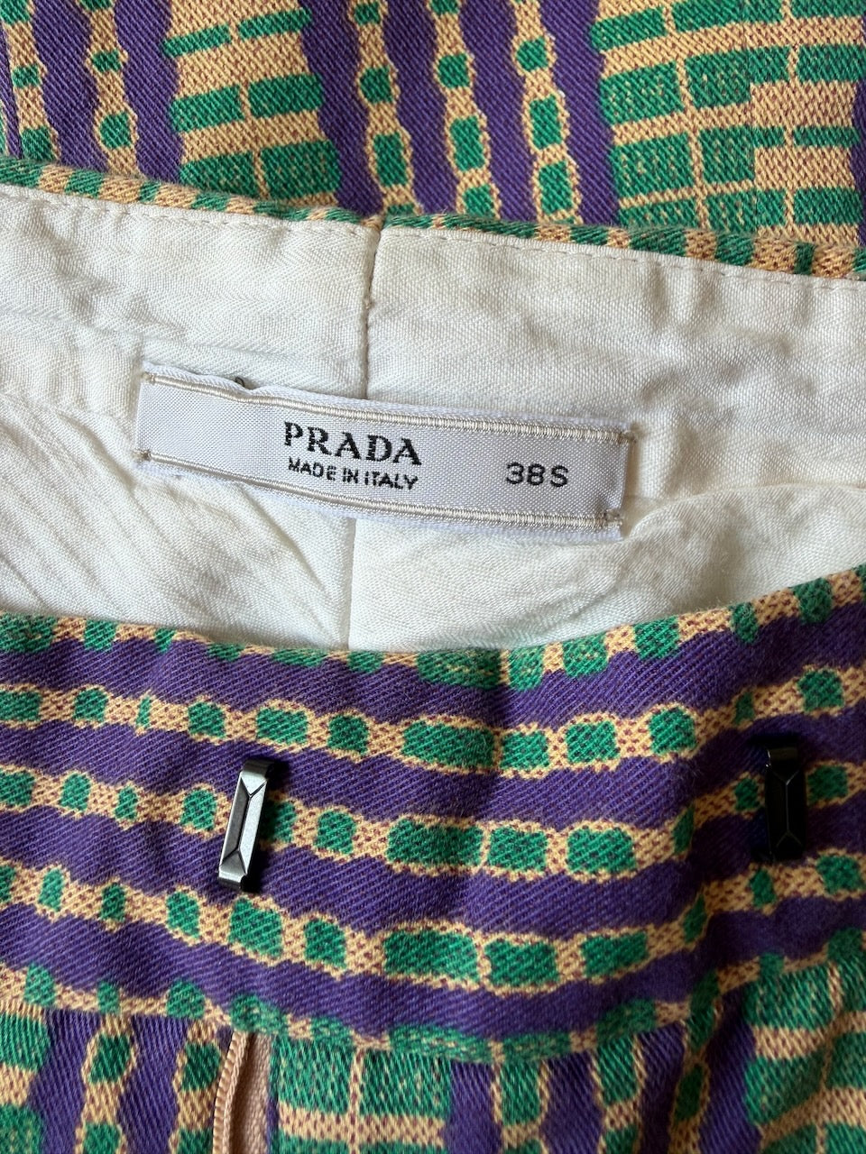 Vintage Prada S/S 2008 Cotton Flared Trousers