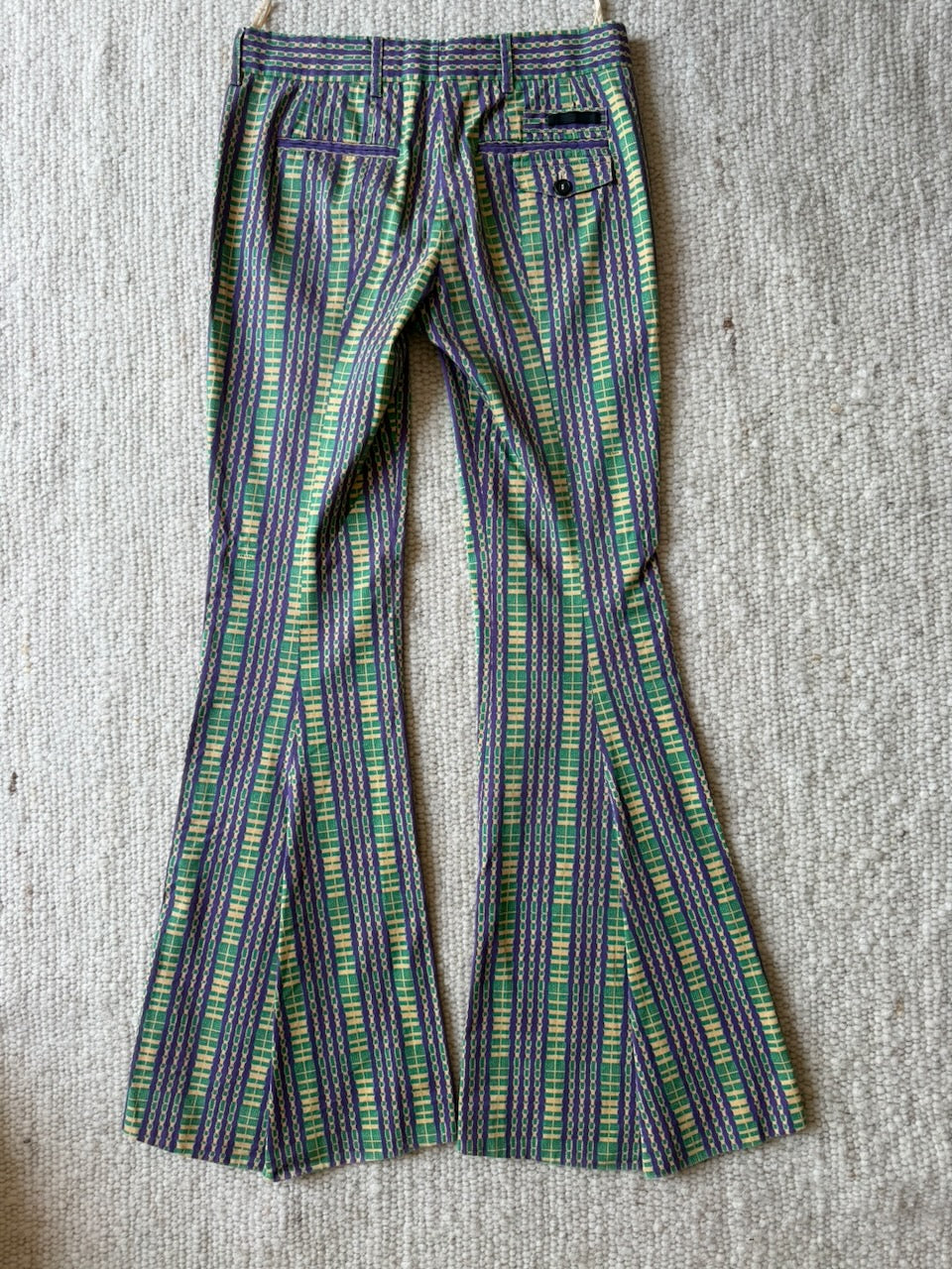 Vintage Prada S/S 2008 Cotton Flared Trousers