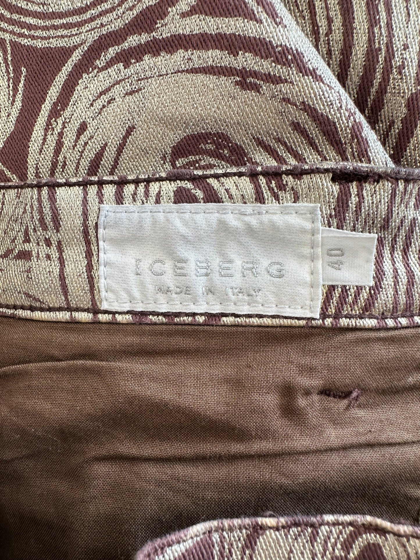 Vintage Iceberg Metallic Jeans