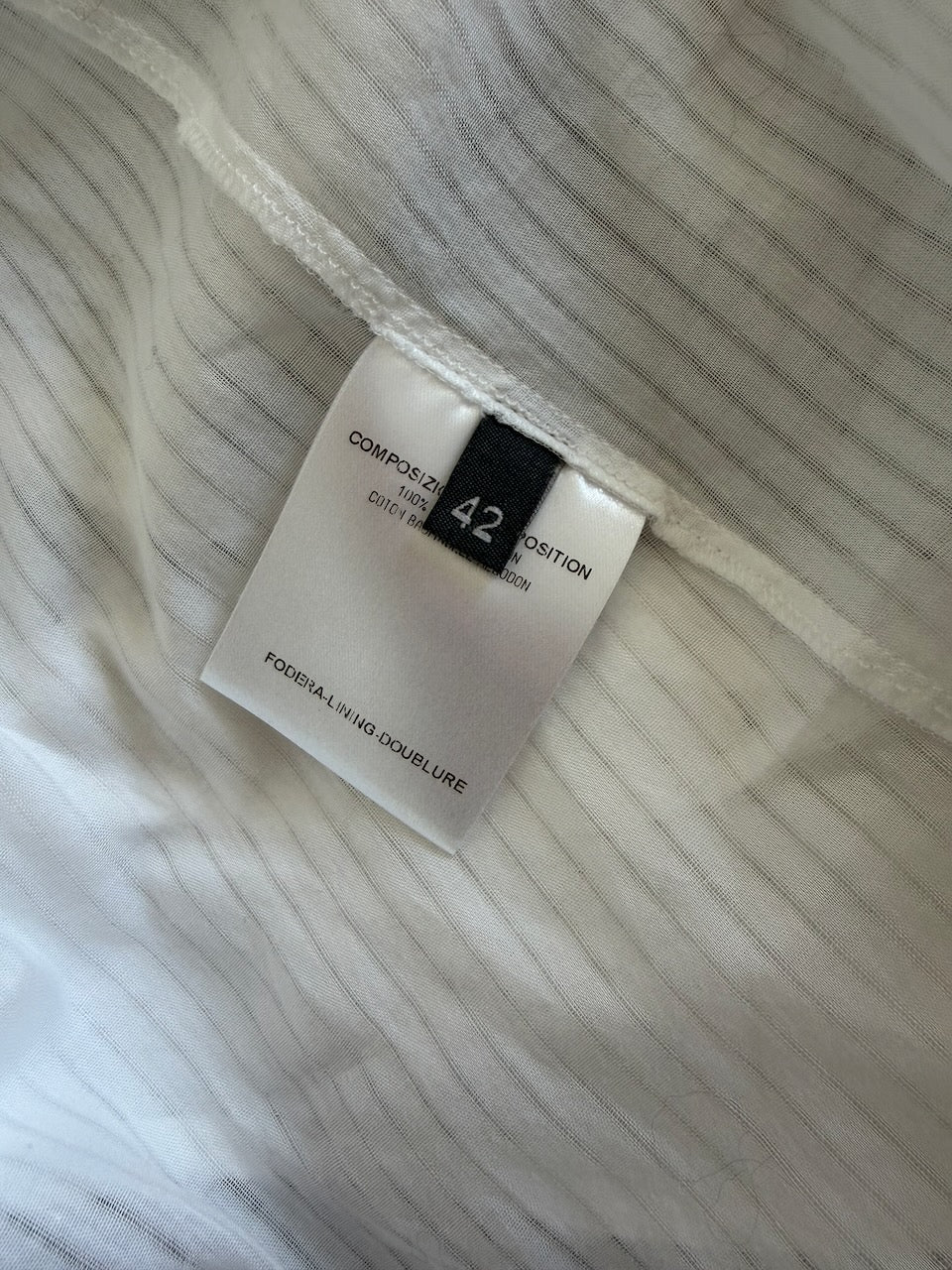 Alexander McQueen White Cotton Shirt with Tie